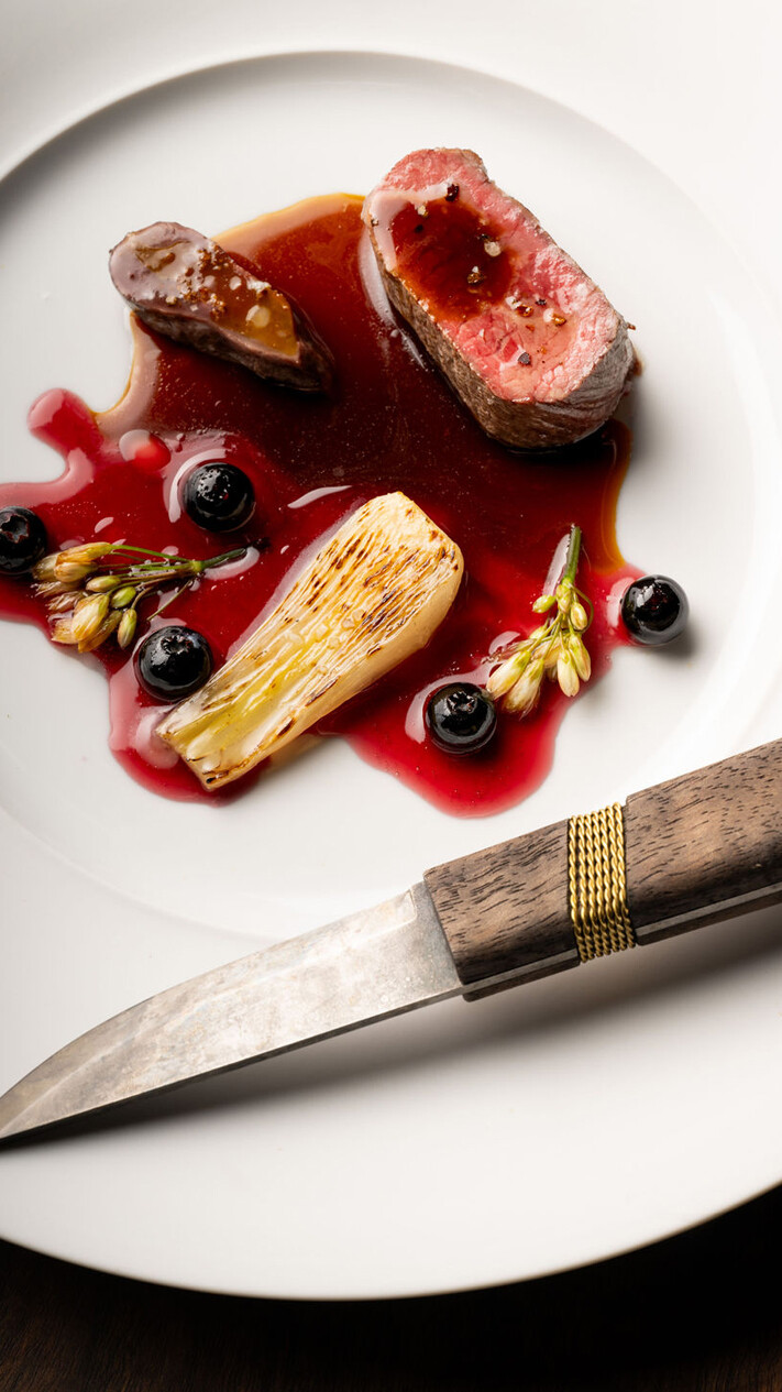 Plated Dish with Meat